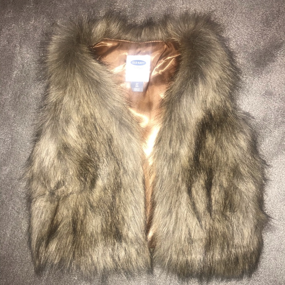 Faux Fur Vest 2T